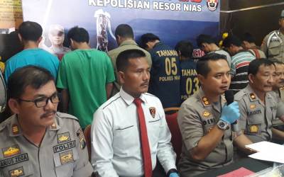 Polres Nias Ringkus 11 Orang Bandar Togel di 7 Lokasi 