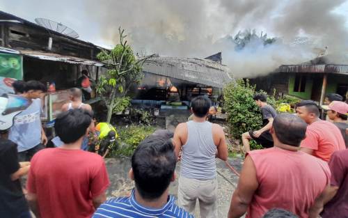 Rumah Warga di Bagan Punak Pesisir Dilahap si Jago Merah