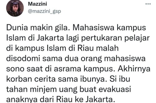 Rektor UIR Desak Ungkap Fakta Dugaan Mahasiswa Disodomi