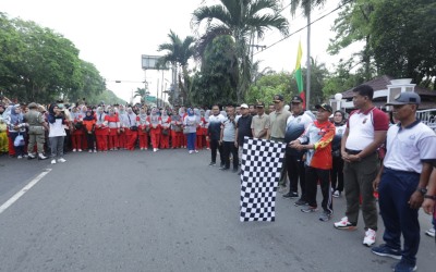 Hari Jadi Asahan, Ribuan Warga Ikut Gerak Jalan Santai