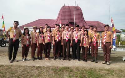 Kwaran Gunungsitoli Utara Gelar Upacara Sambut HUT Pramuka