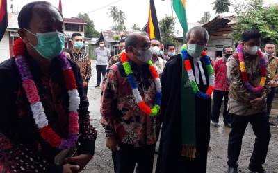 Cawako Gunungsitoli Letakkan Batu Pertama Menara Gereja