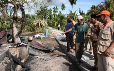 Korban Kebakaran di Senggoro Bengkalis Terima Bantuan
