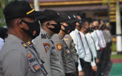 Polres Siak Kawal Pendaftaran 3 Paslon Bupati dan Wakil