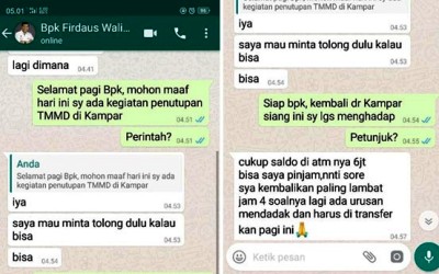 WA Walikota Pekanbaru Diretas, Pelaku Meminta Uang