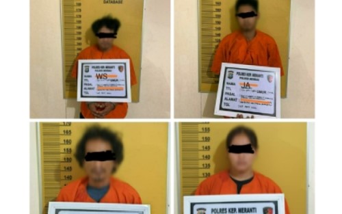 4 Pelaku Pengedar Sabu-sabu di Meranti Berhasil Ditangkap