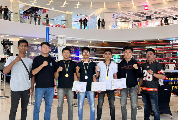 Dumai Muay Thai Open, Camp HM Fighting Academy Bengkalis Raih Dua Emas Satu Perak