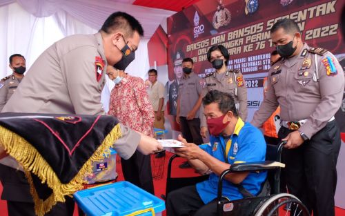 Road To 76, Polda Riau Bagikan 10 Ribu Paket Sembako