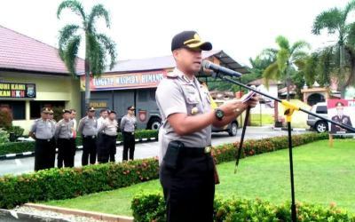 Kapolres Kampar Pimpin Apel Gelar Pasukan OPS Zebra