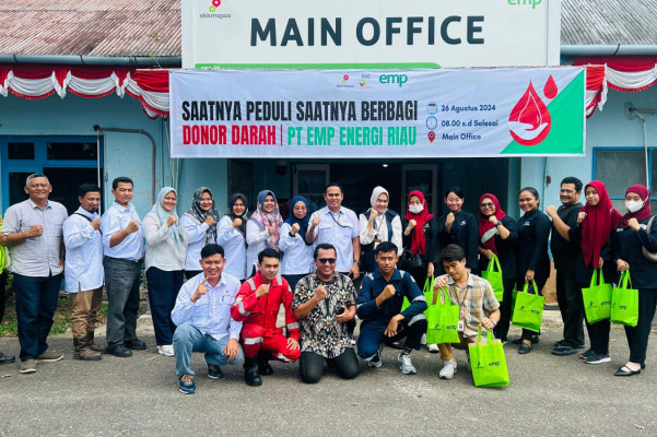 PT EMP Energi Riau Gelar Donor Darah, Diperoleh 81 Kantung  Darah