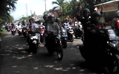 Relawan Prabowo-Sandi Road Show di Kota Kisaran