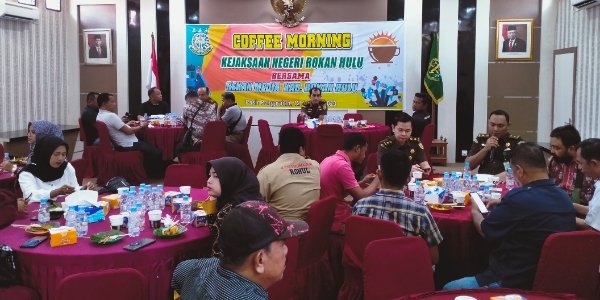 Tingkatkan Sinergitas, Kejari Rohul Gelar Coffee Morning Bersama Insan Pers