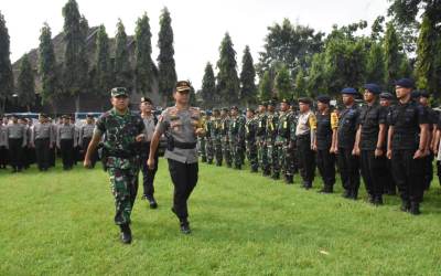 Dandim Madiun Ikut Apel Pasukan Pengamanan Pemilu