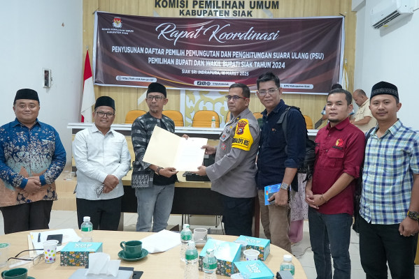 PSU Pilkada Siak, KPU Tetapkan 1.011 Pemilih di Tiga Tempat