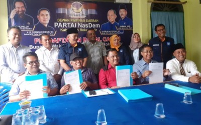 5 Bakal Cabup dan Wakil Ambil Formulir di NasDem Rohil