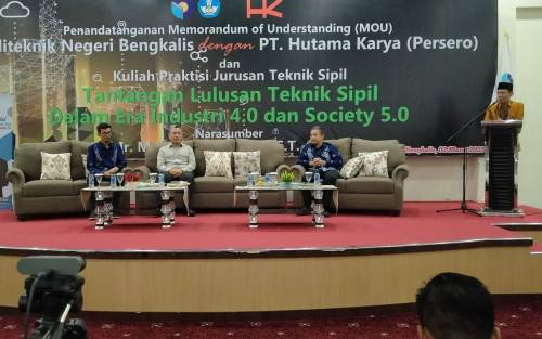 Politeknik Negeri Bengkalis dan PT (Persero) Hutama Karya Teken MoU