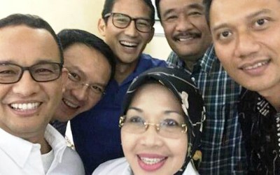 Selfie Heboh Para Cagub-Cawagub DKI Bikin Adem