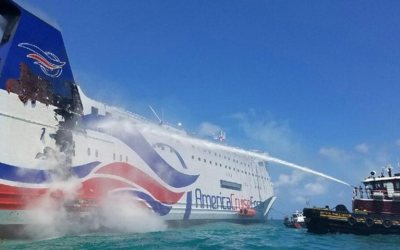 Feri di Puerto Rico Terbakar, 500 Penumpang Terluka