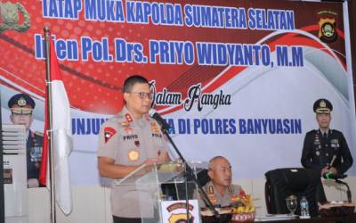 Ini Pesan Kapolda Sumsel ke Anggota Polres Banyuasin