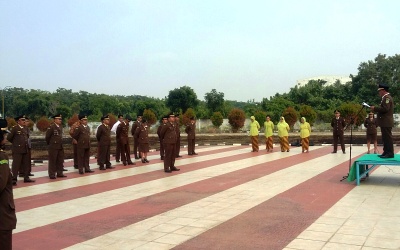 Hari Bhakti Adhyaksa ke-55, Kajari Bagansiapiapi Pimpin Upacara