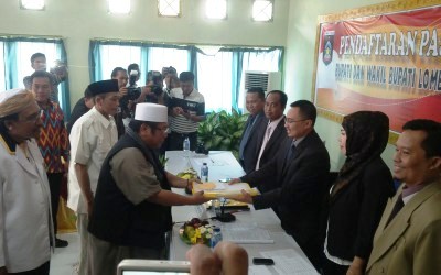 HM. Suhaili FT dan L. Fathul Bahri Resmi Mendaftar ke KPUD