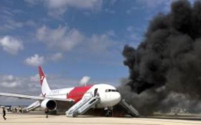 Mendarat Darurat Pesawat Emirates Terbakar di Bandara Dubai