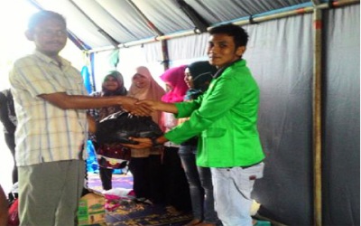 BEM FE UPP Bantu Korban Kebakaran Rohul