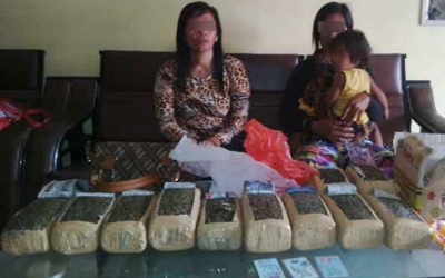 2 Wanita Asal Aceh Ditangkap Bawa 11 Kg Ganja