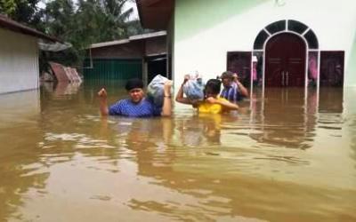 26.614 KK Terendam, 2 Meninggal Akibat Banjir di Kampar