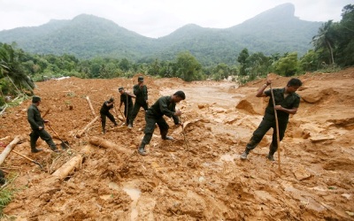  Pencarian Korban Longsor di Sri Lanka Terkendala Cuaca