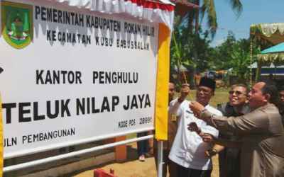 Bupati H. Suyatno Resmikan Kepenghuluan Teluk Nilap Jaya