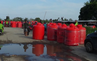 Bantuan Penampung Air di Panipahan Tak Tepat Sasaran