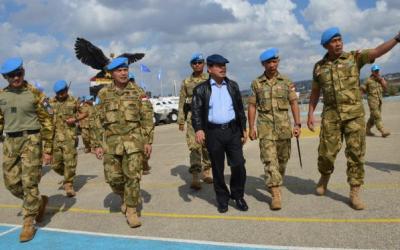 TB Silalahi Cek Pasukan Garuda di Lebanon