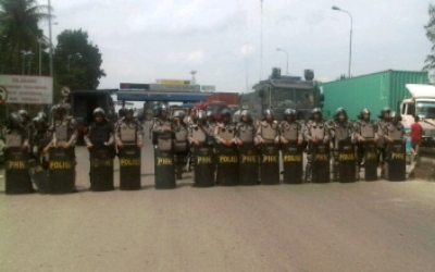 Demo Usai, Polisi Jaga Seluruh Pintu Tol