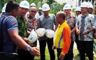 Harris Tinjau Pembangkit Listrik Biogas Plant Methane Recory PT Musim Mas