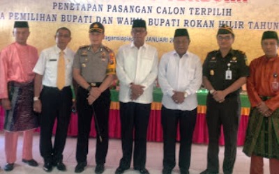 KPU Rohil Tetapkan Kemenangan Pasangan Sudin