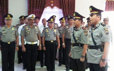 Kapolres Kampar Pimpin Sertijab Kapolsek Kuok