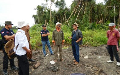 BRG dan Gakkum KLHK Tinjau Gambut Pungkat