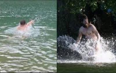 Heboh...Mata Pancing Menyangkut ke Alat Pria Saat Berenang