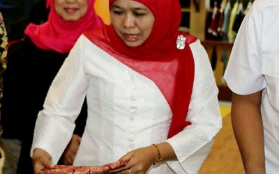 Kunjungi Galeri Indonesia Wow, Mensos : Produknya Bagus dan Murah