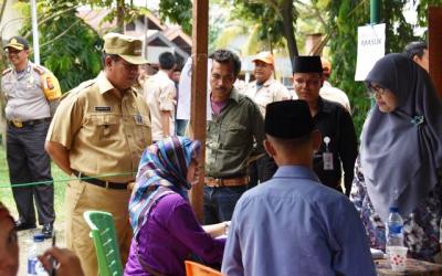Ahmadsyah Tinjau Pemungutan Suara di Mandau