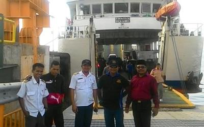 Dermaga Baru Roro Sungai Selari Bengkalis Lakukan Uji Coba