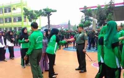 Danrem Buka Orientasi Siswa Baru SMK Taruna Satria