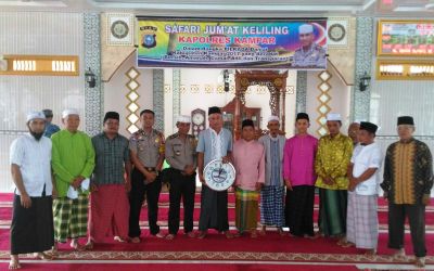 Rombongan Polres Kampar Safari Di Masjid Al Abrar