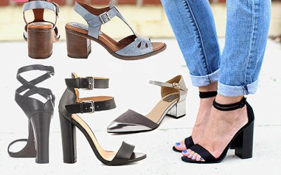 Sandal dan Sepatu Heels Petak yang Banyak Diminati