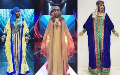 Ini Busana Abaya dan Kaftan Warna Warni Ala Titi DJ