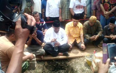 Masuri Letakan Batu Pertama Pembangunan Pondopo PKMJ