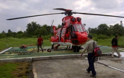 Superpuma Dikerahkan Padamkan Kebakaran Lahan di Rohil