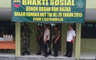 Sambut HUT TNI ke-70, Dandim Gelar Bakti Sosial