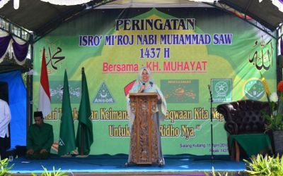 Ketua TP PKK Kampar Hadiri Isra'mi'raj di Perhentian Raja